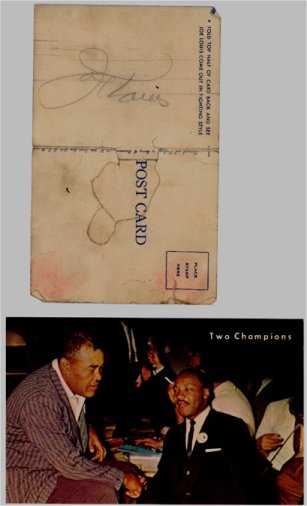 Joe Louis autograph