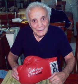Jack LaMotta autograph signing