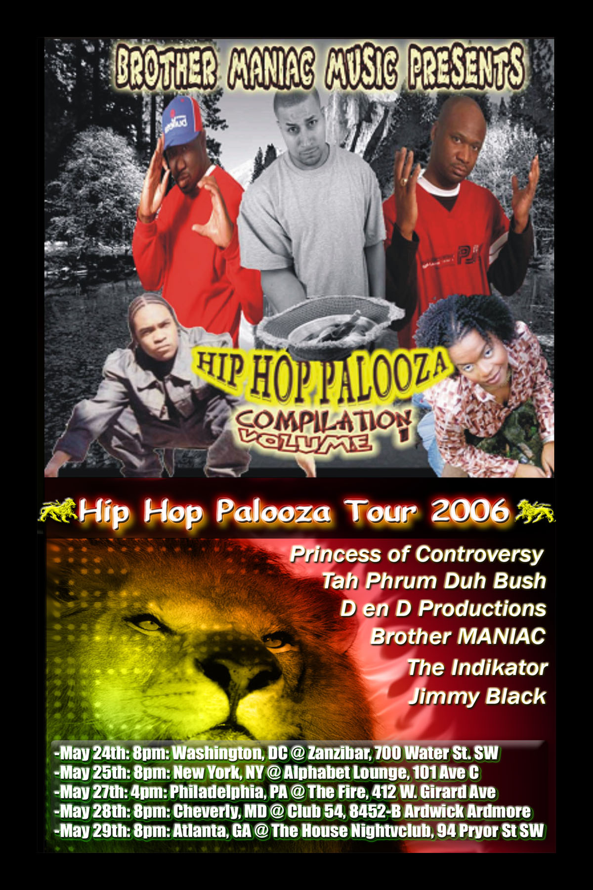 Brother MANIAC Hip Hop Palooza Tour 2006 Jimmy Black