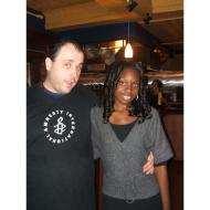 John Kosmetatos (Engineer) and Model Morey Stanley