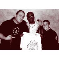 John Kosmetatos (Engineer), Jimmy Black, and volunteer